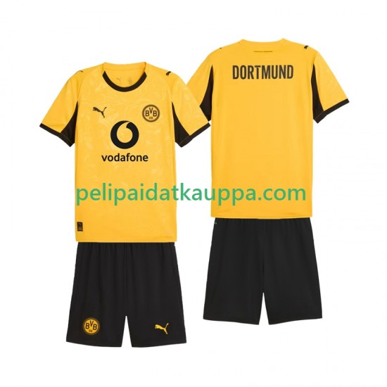 Borussia Dortmund Cup Koti Fanipelipaita (Lasten) 2025-2026 Lyhythihainen