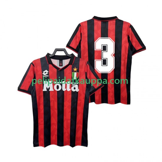AC Milan 3 1993 Retro Koti Fanipelipaita (Miehet) 1994 Lyhythihainen AC Milan 3 1993 Retro Koti Fanipelipaita (Miehet) 1994 Lyhythihainen