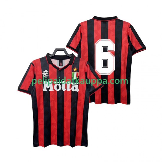 AC Milan 6 1993 Retro Koti Fanipelipaita (Miehet) 1994 Lyhythihainen AC Milan 6 1993 Retro Koti Fanipelipaita (Miehet) 1994 Lyhythihainen