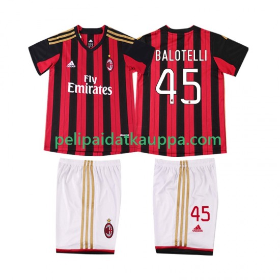 AC Milan BALOTELL 45 2013 2014 Retro Koti Fanipelipaita (Lasten) Lyhythihainen AC Milan BALOTELL 45 2013 2014 Retro Koti Fanipelipaita (Lasten) Lyhythihainen