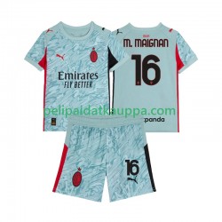 AC Milan Mike Maignan 16 Maalivahdin Koti Fanipelipaita (Lasten) 2025-2026 Lyhythihainen