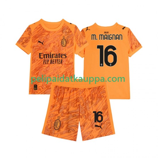 AC Milan Mike Maignan 16 Maalivahdin Kolmas Fanipelipaita (Lasten) 2025-2026 Lyhythihainen AC Milan Mike Maignan 16 Maalivahdin Kolmas Fanipelipaita (Lasten) 2025-2026 Lyhythihainen