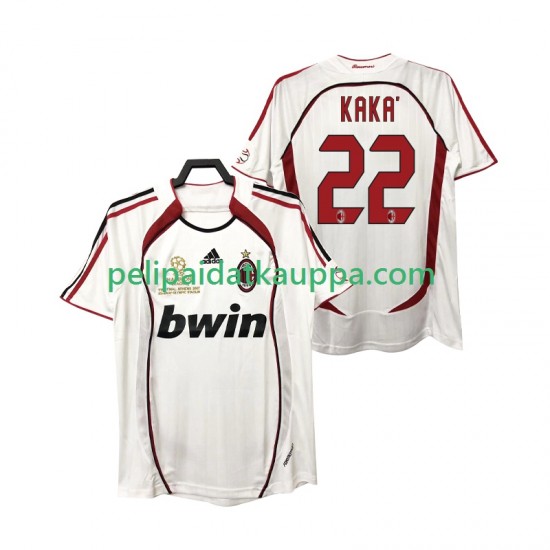 AC Milan KAKA 22 2007 Retro Vieras Fanipelipaita (Miehet) 2006 Lyhythihainen