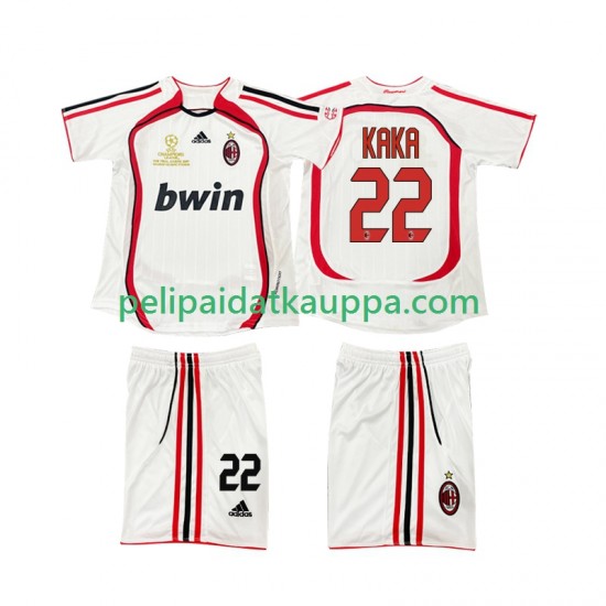 AC Milan KAKA 22 2007 Retro Vieras Fanipelipaita (Lasten) 2006 Lyhythihainen