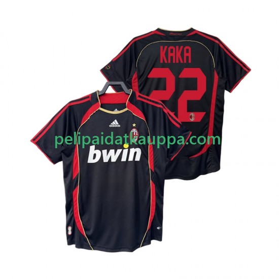 AC Milan KAKA 22 2007 Retro Kolmas Fanipelipaita (Miehet) 2006 Lyhythihainen