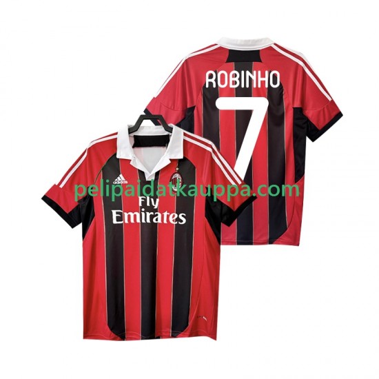 AC Milan ROBINHO 7 2012 2013 Retro Koti Fanipelipaita (Miehet) Lyhythihainen