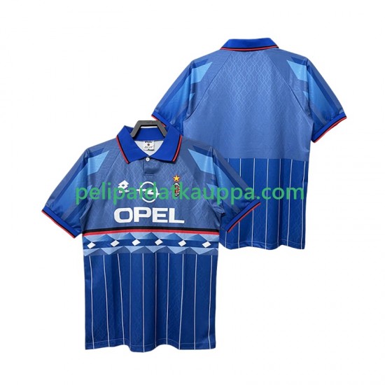 AC Milan 1995 1996 Retro Vieras Fanipelipaita (Miehet) Lyhythihainen