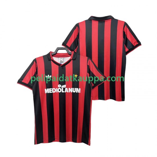 AC Milan 1990 1991 Retro Koti Fanipelipaita (Miehet) Lyhythihainen AC Milan 1990 1991 Retro Koti Fanipelipaita (Miehet) Lyhythihainen