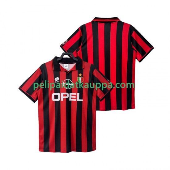 AC Milan 1996 1997 Retro Koti Fanipelipaita (Miehet) Lyhythihainen AC Milan 1996 1997 Retro Koti Fanipelipaita (Miehet) Lyhythihainen