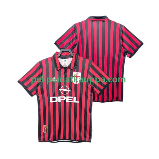 AC Milan 2000 Retro Koti Fanipelipaita (Miehet) 1999 Lyhythihainen AC Milan 2000 Retro Koti Fanipelipaita (Miehet) 1999 Lyhythihainen
