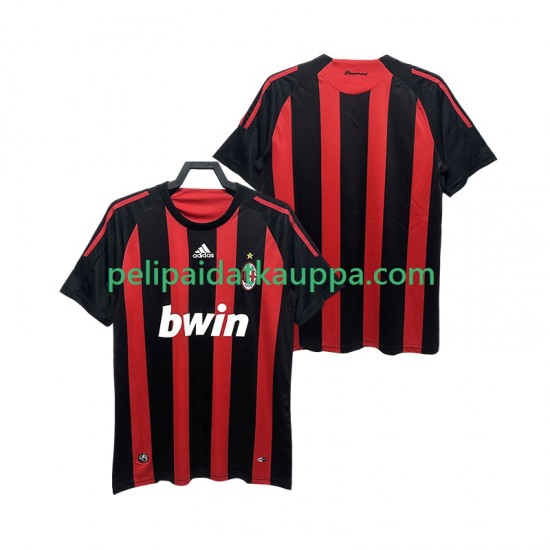 AC Milan 2009 Retro Koti Fanipelipaita (Miehet) 2008 Lyhythihainen AC Milan 2009 Retro Koti Fanipelipaita (Miehet) 2008 Lyhythihainen