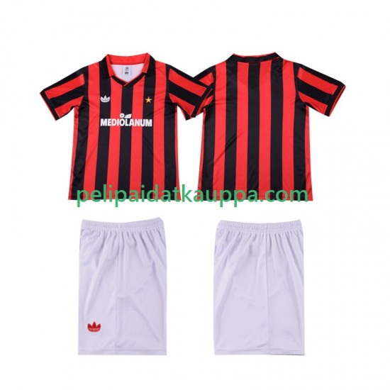 AC Milan 1990 1991 Retro Koti Fanipelipaita (Lasten) Lyhythihainen AC Milan 1990 1991 Retro Koti Fanipelipaita (Lasten) Lyhythihainen