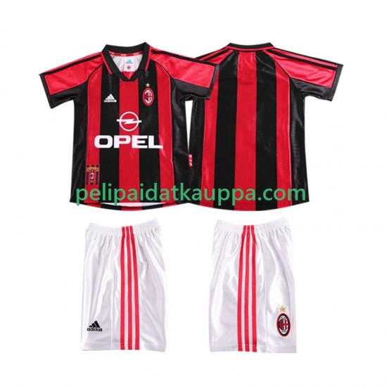 AC Milan Retro Koti Fanipelipaita (Lasten) 1998 1999 Lyhythihainen AC Milan Retro Koti Fanipelipaita (Lasten) 1998 1999 Lyhythihainen