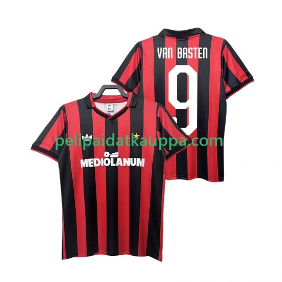 AC Milan VAN BASTEN 9 1990 1991 Retro Koti Fanipelipaita (Miehet) Lyhythihainen AC Milan VAN BASTEN 9 1990 1991 Retro Koti Fanipelipaita (Miehet) Lyhythihainen