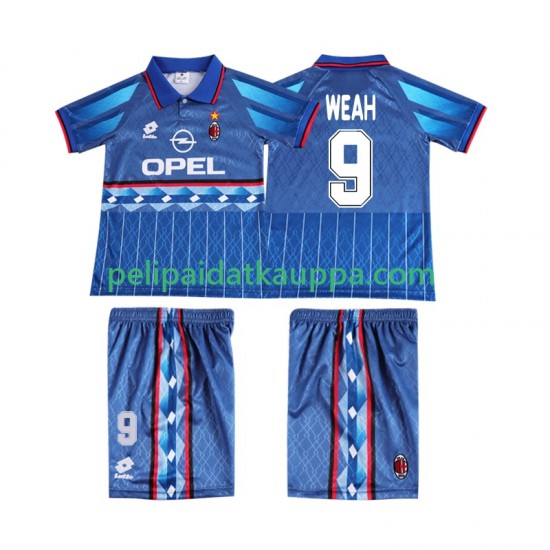 AC Milan WEAH 9 1995 1996 Retro Vieras Fanipelipaita (Lasten) Lyhythihainen