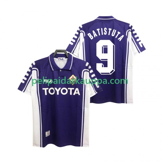 ACF Fiorentina BASTUTA 9 2000 Retro Koti Fanipelipaita (Miehet) 1999 Lyhythihainen