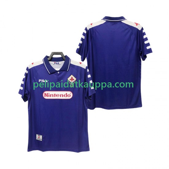 ACF Fiorentina Retro Koti Fanipelipaita (Miehet) 1998 1999 Lyhythihainen ACF Fiorentina Retro Koti Fanipelipaita (Miehet) 1998 1999 Lyhythihainen