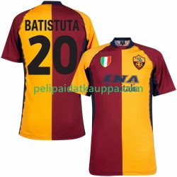AS Roma Batistuta 20 2000 2001 Retro Koti Fanipelipaita (Miehet) Lyhythihainen