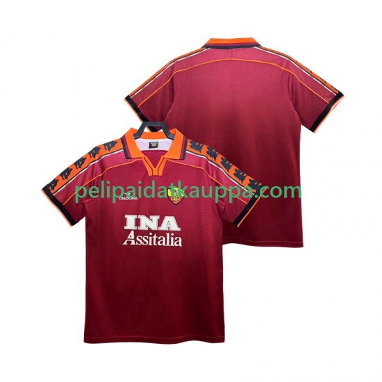 AS Roma Retro Koti Fanipelipaita (Miehet) 1998 1999 Lyhythihainen