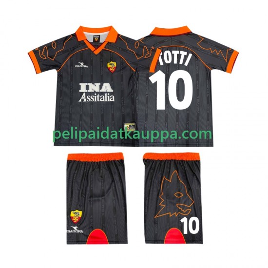 AS Roma TOTTI 10 2000 Retro Vieras Fanipelipaita (Lasten) 1999 Lyhythihainen
