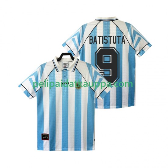 Argentiina BATISTUTA 9 1996 1997 Retro Koti Fanipelipaita (Miehet) Lyhythihainen