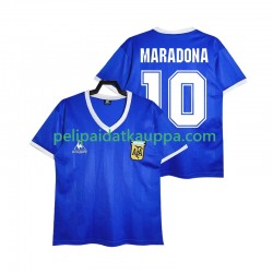 Argentiina MARADONA 10 1986 Retro Vieras Fanipelipaita (Miehet) Lyhythihainen
