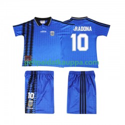 Argentiina MARADONA 10 Retro Vieras Fanipelipaita (Lasten) 1994 Lyhythihainen