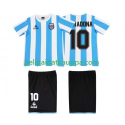 Argentiina MARADONA 10 1986 Retro Koti Fanipelipaita (Lasten) Lyhythihainen