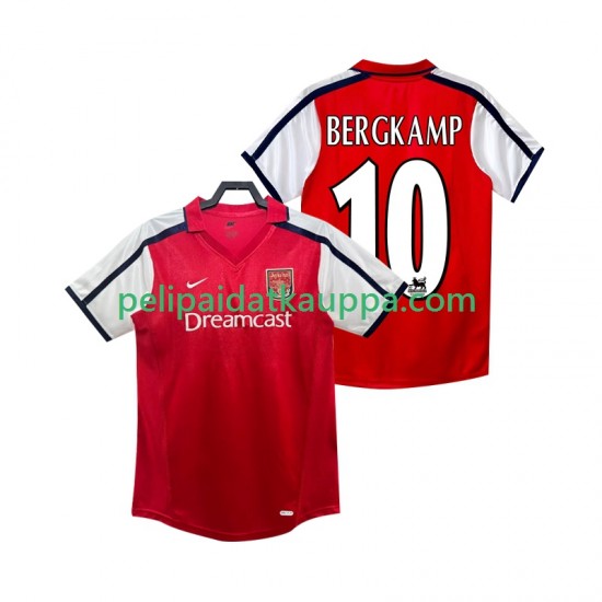 Arsenal BERGKAMP 10 2001 Retro Koti Fanipelipaita (Miehet) 2002 Lyhythihainen