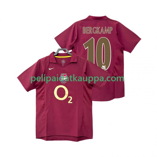 Arsenal BERGKAMP 10 2005 Retro Koti Fanipelipaita (Miehet) 2006 Lyhythihainen