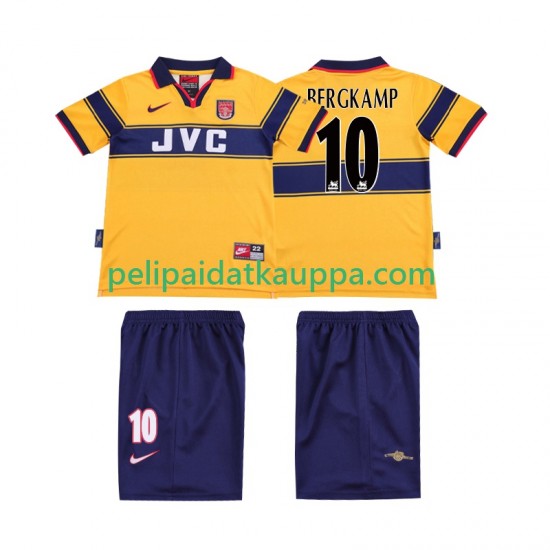 Arsenal BERGKAMP 10 1997 Retro Vieras Fanipelipaita (Lasten) 1999 Lyhythihainen