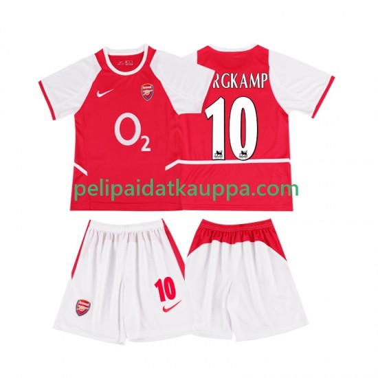 Arsenal BERGKAMP 10 2003 Retro Koti Fanipelipaita (Lasten) 2002 Lyhythihainen