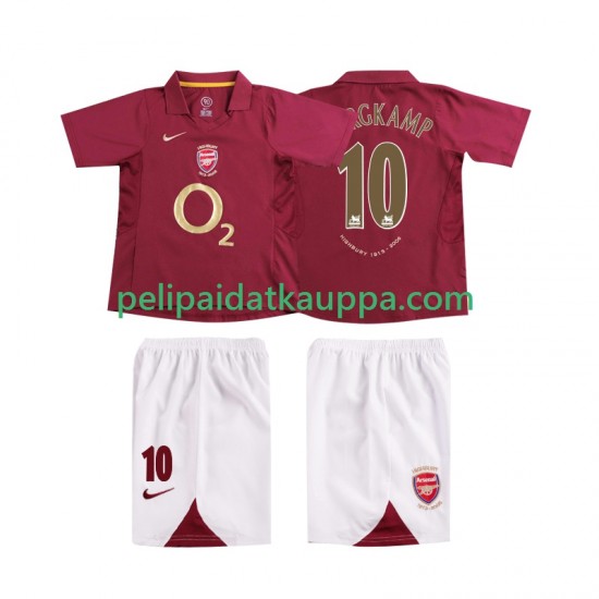 Arsenal BERGKAMP 10 2005 Retro Koti Fanipelipaita (Lasten) 2006 Lyhythihainen