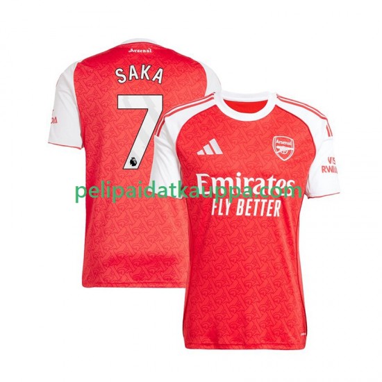 Arsenal Bukayo Saka 7 Koti Fanipelipaita (Miehet) 2025-2026 Lyhythihainen Arsenal Bukayo Saka 7 Koti Fanipelipaita (Miehet) 2025-2026 Lyhythihainen