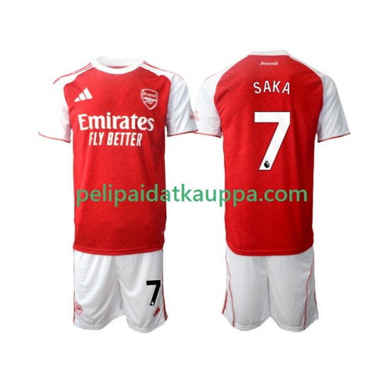 Arsenal Bukayo Saka 7 Koti Fanipelipaita (Lasten) 2025-2026 Lyhythihainen Arsenal Bukayo Saka 7 Koti Fanipelipaita (Lasten) 2025-2026 Lyhythihainen
