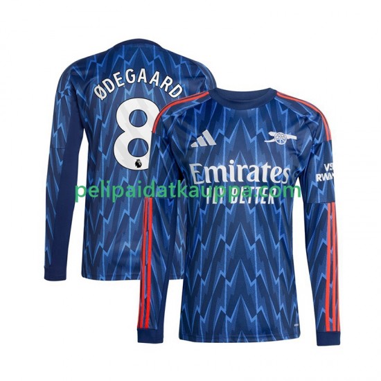 Arsenal Martin Odegaard 8 Vieras Fanipelipaita (Miehet) 2025-2026 Pitkähihainen Arsenal Martin Odegaard 8 Vieras Fanipelipaita (Miehet) 2025-2026 Pitkähihainen