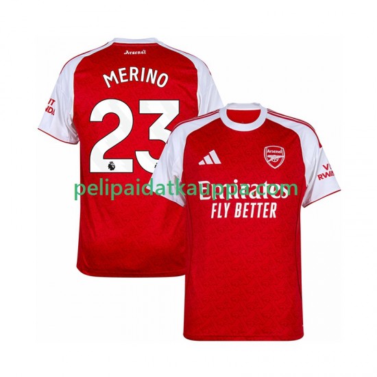 Arsenal Merino 23 Koti Fanipelipaita (Miehet) 2025-2026 Lyhythihainen Arsenal Merino 23 Koti Fanipelipaita (Miehet) 2025-2026 Lyhythihainen