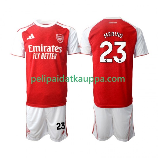 Arsenal Merino 23 Koti Fanipelipaita (Lasten) 2025-2026 Lyhythihainen Arsenal Merino 23 Koti Fanipelipaita (Lasten) 2025-2026 Lyhythihainen