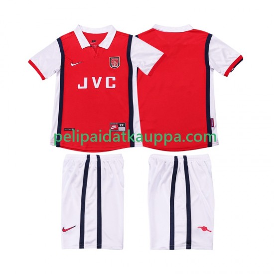 Arsenal Retro Koti Fanipelipaita (Lasten) 1998 1999 Lyhythihainen