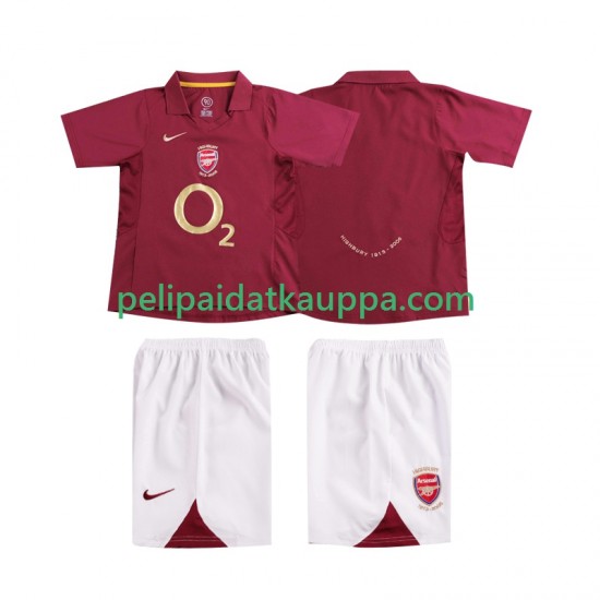 Arsenal 2005 Retro Koti Fanipelipaita (Lasten) 2006 Lyhythihainen