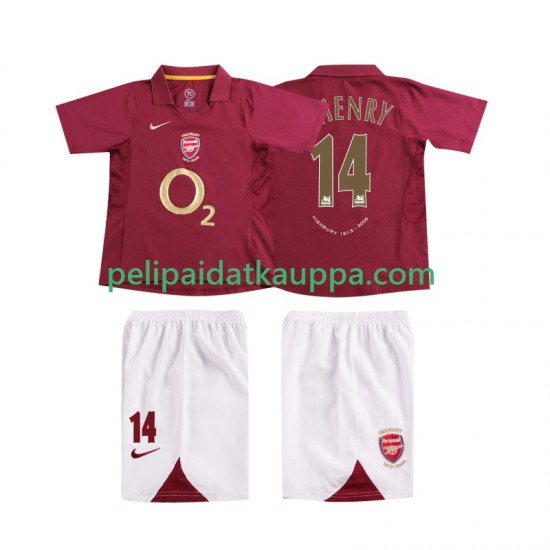 Arsenal Thierry Henry 14 2005 Retro Koti Fanipelipaita (Lasten) 2006 Lyhythihainen