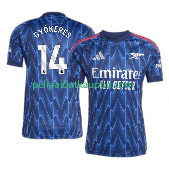 Arsenal Viktor Gyokeres 14 Vieras Fanipelipaita (Miehet) 2025-2026 Lyhythihainen