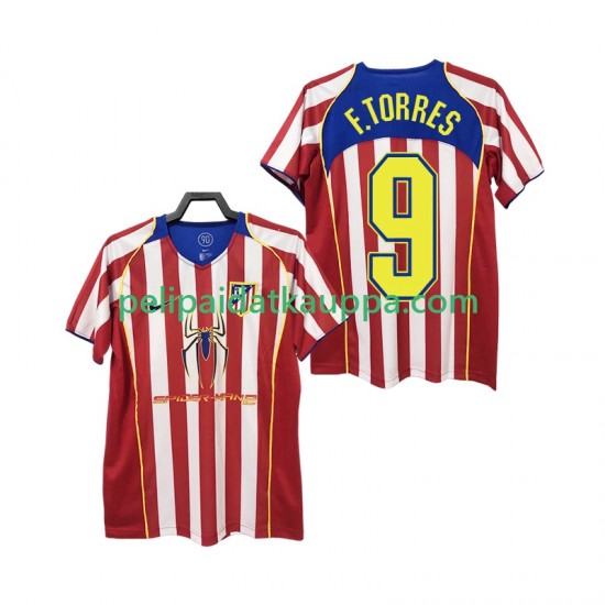 Atlético Madrid F TORRES 9 2005 Retro Koti Fanipelipaita (Miehet) 2004 Lyhythihainen