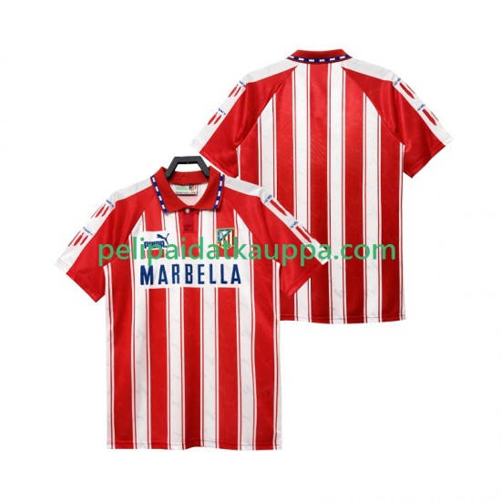 Atlético Madrid 1995 Retro Koti Fanipelipaita (Miehet) 1994 Lyhythihainen Atlético Madrid 1995 Retro Koti Fanipelipaita (Miehet) 1994 Lyhythihainen