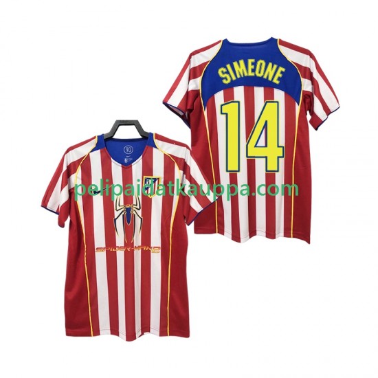 Atlético Madrid SIMEONE 14 2005 Retro Koti Fanipelipaita (Miehet) 2004 Lyhythihainen Atlético Madrid SIMEONE 14 2005 Retro Koti Fanipelipaita (Miehet) 2004 Lyhythihainen