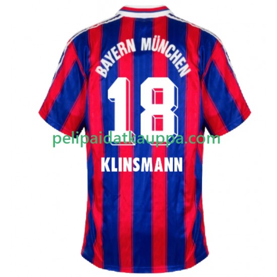 FC Bayern München Klinsmann 18 1995 1997 Retro Koti Fanipelipaita (Miehet) Lyhythihainen FC Bayern München Klinsmann 18 1995 1997 Retro Koti Fanipelipaita (Miehet) Lyhythihainen