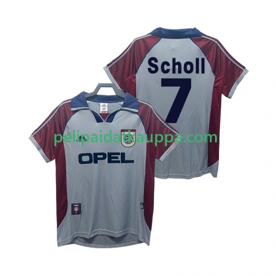FC Bayern München Scholl 7 Retro Kolmas Fanipelipaita (Miehet) 1998 1999 Lyhythihainen FC Bayern München Scholl 7 Retro Kolmas Fanipelipaita (Miehet) 1998 1999 Lyhythihainen