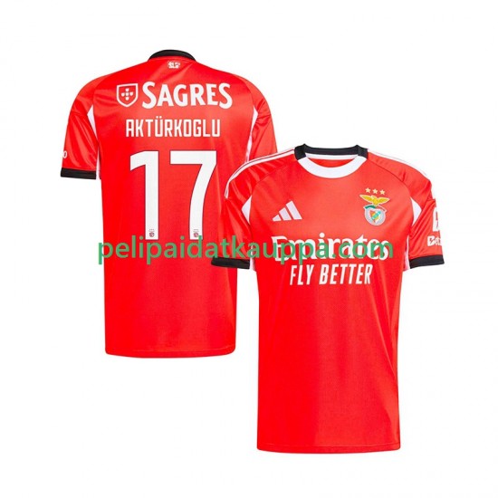 Benfica Kerem Akturkoglu 17 Koti Fanipelipaita (Miehet) 2025-2026 Lyhythihainen Benfica Kerem Akturkoglu 17 Koti Fanipelipaita (Miehet) 2025-2026 Lyhythihainen