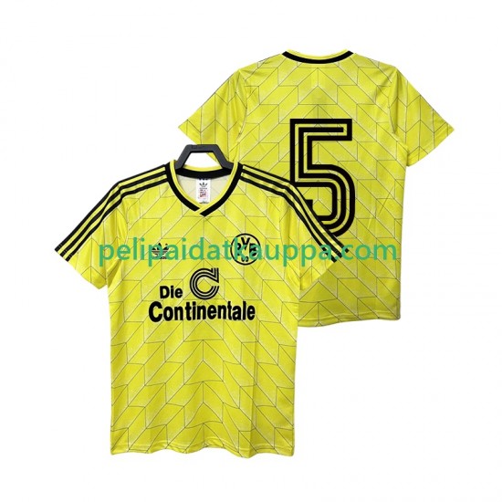 Borussia Dortmund 5 1988 1989 Retro Koti Fanipelipaita (Miehet) Lyhythihainen Borussia Dortmund 5 1988 1989 Retro Koti Fanipelipaita (Miehet) Lyhythihainen