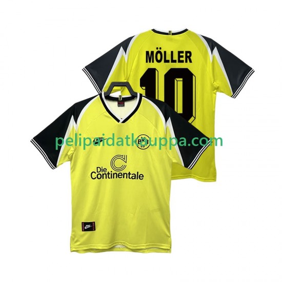 Borussia Dortmund Moller 10 1995 1996 Retro Koti Fanipelipaita (Miehet) Lyhythihainen Borussia Dortmund Moller 10 1995 1996 Retro Koti Fanipelipaita (Miehet) Lyhythihainen